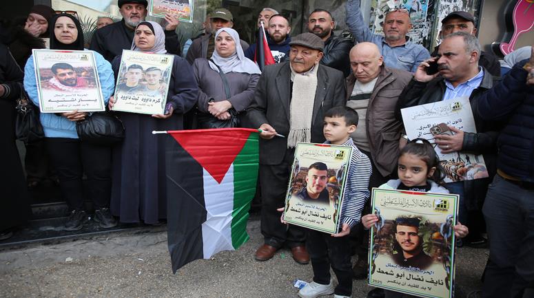 وقفة احتجاجية في مدينة نابلس، للمطالبة بالإفراج عن الاسرى ورافضا لقانون الإعدام بحق الأسرى في السجون الإسرائيلية